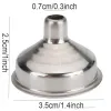 35*25mm Stainless Steel Hip Flask Funnel For All Hip Flask Kitchen Tools Mini Portable Wine Funnel Universal Funnels 2024428