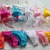 Kvinnors badkläder test kvinnor justerbar strappy bikinis klassisk sträng grundläggande baddräkt halter baddräkt en passar alla