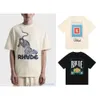 Hommes T-shirts Luxury Shirt Rhud Skateboard Streetwear Mens Designer Tshirt Femmes décontractées Nice T-shirt Ins Hot Man Tesie