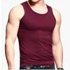 Modal Big Size Summer Men Clothing Tank Tops L-6XL Singlets ärmlösa fitness män Vest Bodybuilding andningsbar t-shirt 240426