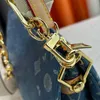 Denim ontwerper portemonnee crossbody tas luxe handtassen hoogwaardige schoudertas sac vintage dames modezakken ketting handtas portemonnees koppeling zakje grote capaciteit