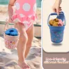 6PCS Childrens Cartoon Summer Beach Zabawy pogłębiające plastikową wiadro wodne butelka Butelka Dziecięce na plażę woda zabawa zabawki 240419