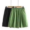 Mesdames Summer Plus Shorts pour femmes Large Loose Green Wide Leg 3xl 4xl 5xl 6xl 240422