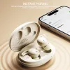 ヘッドフォンワイヤレスBluetooth Sleep Earbuds Mini Tiny Small Invisible Invisible Invisible Bass Stereo Sound Soft ear Buds Hiddeneadphones with Mic