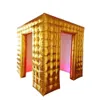 Dostosowana struktura kostki złoto -srebrny namiot ślubny nadmuchiwane foto -kabot