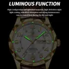 Binbond Fashion Mens Sports Watchs for Men Retro Big Dial Quartz Orologio da polso Classic Casual Brown in pelle 240417