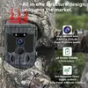 Solar Panel angetrieben WiFi Infrarot Wildlife Hunting Trail Game Kamera MP Image 4K Video wasserdicht für die Überwachung 240423