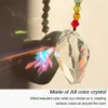 Figurines décoratives 4pcs cristal cristal braceur lustre pendant libellule arc-en-ciel créer un ornement suspendu des plantes murales chakra