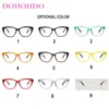 Lunettes de soleil DOHOHDO Cat Fashion Cat Eye coloré Petits hommes Caxe Fames Elegant Classic Classic Light Light Lire des femmes Mirror plat