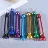 Nouveau Style Stand Colorful Aluminium Verre Pipes Dry Herb Tobacco Portable amovible Handpipes Catcher Taster Bat One frappeur Cigarette acrylique Conseils