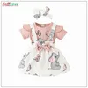 Clothing Sets Girl Baby Set Cartoon Pageant Birthday Baptism Born Summer Dress 3-18M Toddler Short Bodysuit Skirts Costumes