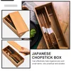 Kitchen Storage Chopstick Holder Spoon Box Bamboo Drawers Fork Container Utensil Organizer