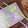 Choker Rose Flower kraag ketting voor vrouwelijke huwelijksbridalen sexy verstelbare sleutelbeen ketting feestje sieraden