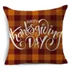 Kussen wzh thanksgiving day cases hallo herfst katoen linnen bank auto pompoen cover home decor 45 2024 aankomst