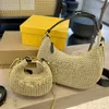 Designer croisé de haute qualité Laffey Crochet Handsbag Crescent aisselle Crochet Sacs de luxe Sacs tressés polyvalents