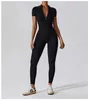 Dames yogabroeken korte/lange mouwen warme ski overalls bovenkleding hoog elastisch fietsen bodybuilding bodysuit 240410