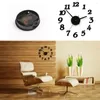 Wall Stickers Self Adhesive Kitchen 3D Analog Home Waterproof Clock Art DIY Mute Modern Mirror Coffee Cups Decor