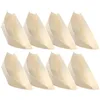 Bols 120 pcs couverts navires de navire Bol à copeaux de bois bambou bambou Boats en bois plateau de sushi.