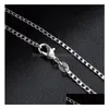 Łańcuchy 925 Sterling Sier Naszyjnik Oryginalny łańcuch solidna biżuteria dla kobiet 16-30 cali moda