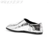 Casual Shoes Tabi Calf Leather Silver Flat Women's Split Toe Grunt Loafers Handgjorda spegel Damer 2024 Stil