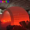 Promotional Canopy Inflatable Dome With Led Lights White Igloo Wedding Pub Stage Tent For Trade Show