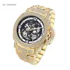 Hip Hop Diamond Iced Out mécanical VVS Moisanite Watch for Men Birthday Vintage Gift