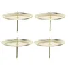 Bandlers 4 pcs Garland Holder simple Table moderne décortick Base de fer métal métal.