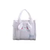 Cute Kuromi Plush Handheld Bag for Women 2024 New Large Capacity Versatile Commuter Students