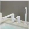 Bathroom Bath Faucet Set With Handheld Shower System Duchas Para Bano Brass Bathtub Tap Torneira Hot Cold Water Mixer Deck Mount