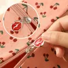 Cosmetische tassen draagbare multifunctionele binnen PVC -organisator Cherry Print toiletiekas make -up borstelhouder