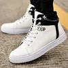 Casual schoenen mannen sneakers 2024 lente high-top schoenmode student canvas keten trend bord gevulkaniseerd