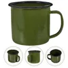 أدوات المائدة مجموعات عتيقة S Glass Iron Mug Multi-Functional Contull Coups Occss Portable Tea Cosle Classes Drinking