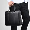 Mens Bag Fashion Business Briefcase For Men Pattern Leather Handbag 14inch Laptop Casual Shoulder Bags 240418