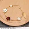 Nobele en elegante armband Populaire cadeau -keuze Nieuwe Ladybird voor meisjes met een hoog gevoel van luxe kleine groep te verdubbelen met gewone vnain