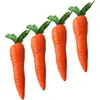 Decorative Flowers 4 Pcs Artificial Carrot Carrots Mini Toys Foam Display Props For Showcase