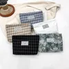 Koreanische Mode vielseitige Houndstooth Kosmetiktasche Toilettenbeutel Ladies Handtasche Clutch Bag Praktische Kapazität Aufbewahrungstasche