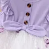 Ragazza per bambini abito da principessa Bellissima farfalla Tulle Tulle Birthday Party Indossare abiti di moda per bambini 15 anni 240423