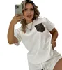 Summer new designer Women's Tracksuits T-shirt shorts 2 Piece Set Luxury brand Suit Casual sports Suit J2977