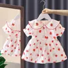 Baby girls Princess dress Baby children one-year-old dress Baby children's clothes super cute summer short-sleeved dress