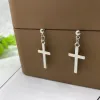 Stud Fashion Cross Anhänger Knorpel Drop Dangle Ohrringe Punkschmuck für coole Frauen Mädchen Freundschaft Geschenke Lieferung Otlyc