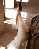 Milla nova a Line Wedding Dress с плеча кружевные свадебные платья без спинки бедра расщепляйте vestidos de novia sweep -дизайнер.