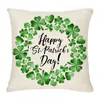 Cuscino triplo di divano di copertura della giornata nazionale irlandese Green di St. Patrick's Holiday Decoration Supplies