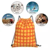 Backpack Geometrical Retro Vintage Art Pattern Backpacks Drawstring Bags Bundle Pocket Sports Bag Book For Travel Students