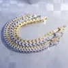 6mm Thin White Gold Iced Out Gold Plated Cz Jewelry Sterling Silver Wholesale 925 Iced Silver Gold Iced Cuban Link Chain