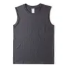 Cotton 210G Pure Summer Basic Camisole Oversized Solid Color Loose Hurdle Vest For Men And Women