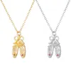 Pendant Necklaces Adjustable Chain Necklace Ballet Shoe Neck Jewelry Suitable For Daily Party Wear