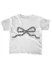 Kvinnors T-skjortor Kvinnor T-shirt Crew Neck Short Sleeve Bowknot Slim Fit Summer Tops Streetwear för Casual Daily Daily