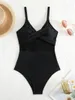 Kvinnors badkläder Sexig Cross Patchwork Bikini Mesh Monokini Swimsuit Women Semester Trend One-Piece Highwaist Beach Bathing Swimming Suit