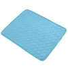 Summer Dog Cooling Mat Pet Ice Pads Cat Breattable Filt Washable Soffa Bed Car Seat Cushion 240424