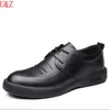 Casual schoenen Fashion Business Low Top Men's Echte kalfsleer Slip op mannelijke jurk superieure kwaliteit